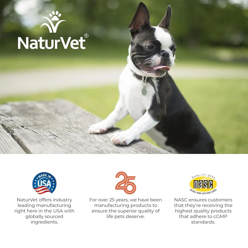 NaturVet Advanced Probiotic & Enzymes Powder with Vet Strength PB6 Probiotic for Dogs & Cats