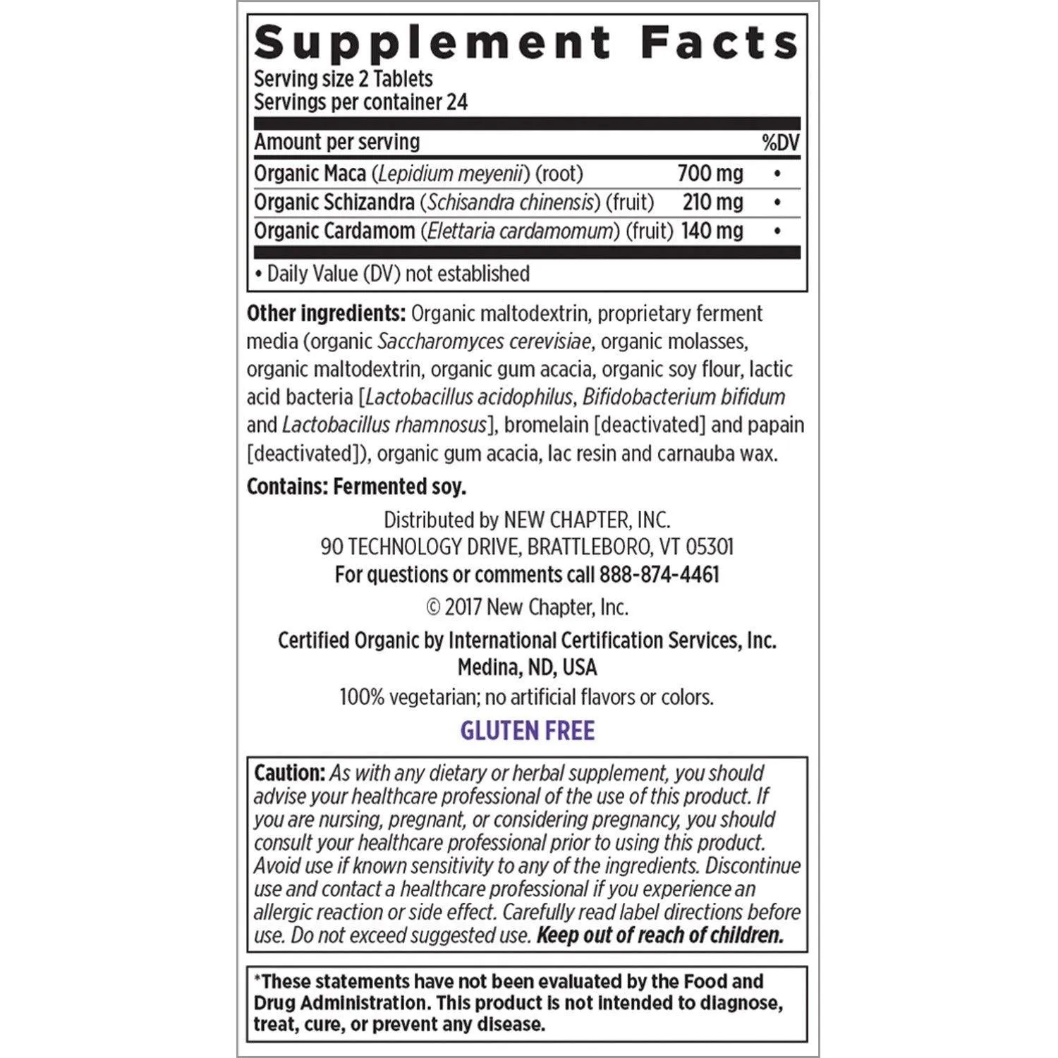 New Chapter Fermented Maca Supplement - Energy, Endurance, Recovery Support - 48 Tablets