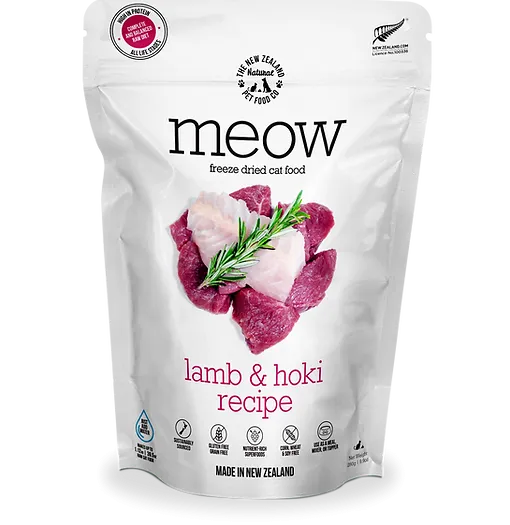 New Zealand Pet Food Co. Meow Freeze Dried Food Lamb & Hoki *SPECIAL ORDER*