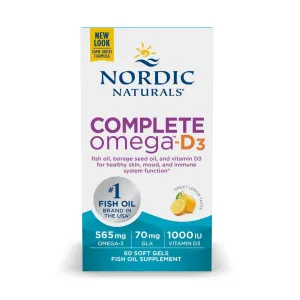 Nordic Naturals Complete Omega D3 60 Softgels