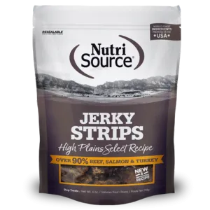 Nutrisource High Plains Select Healthy Jerky Dog Treats 4 oz