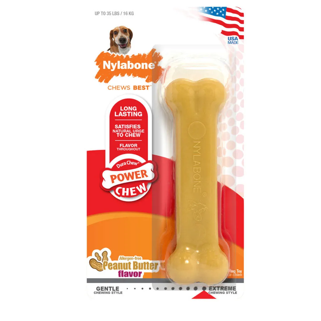 Nylabone Power Chew Peanut Butter Flavored Dog Chew Toy