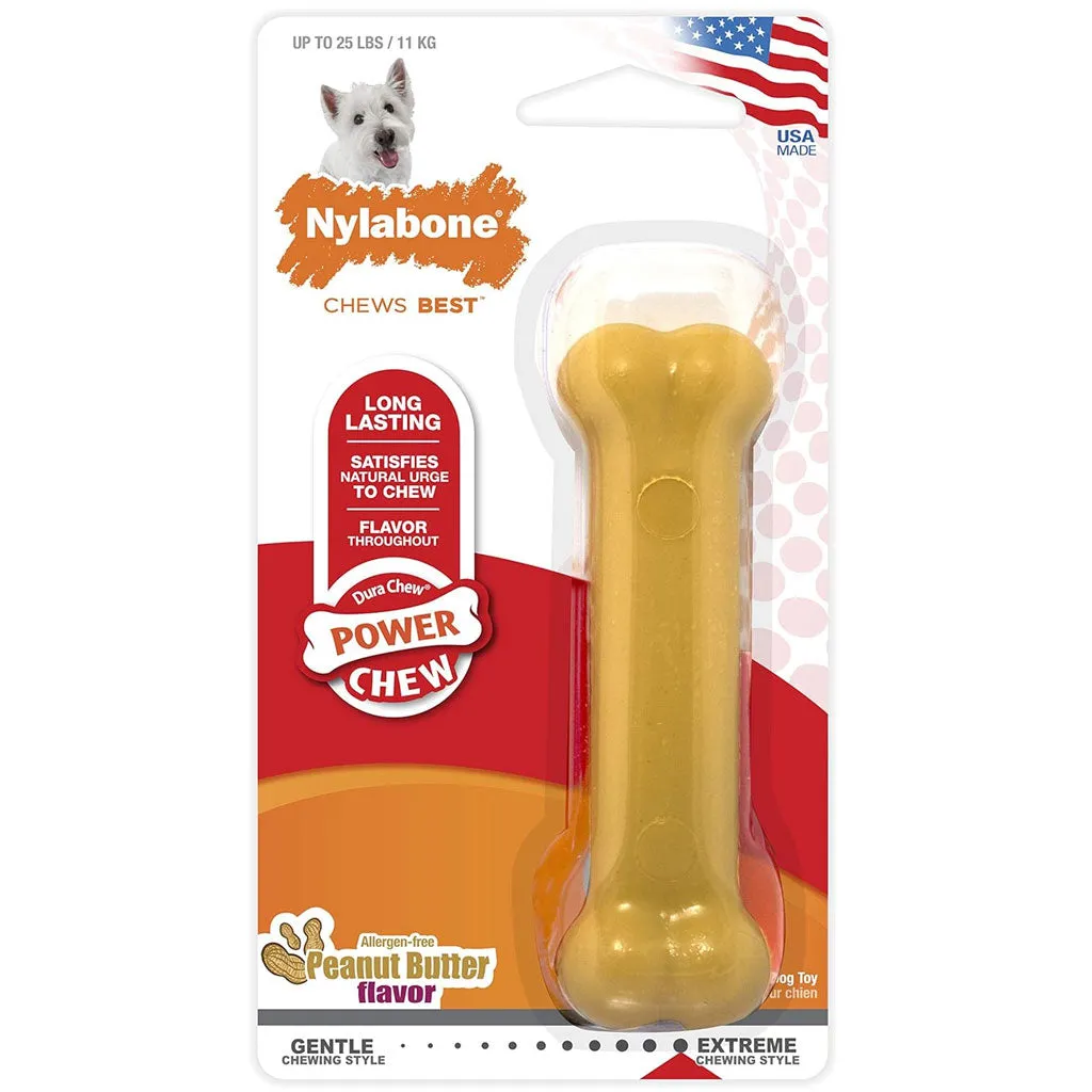 Nylabone Power Chew Peanut Butter Flavored Dog Chew Toy