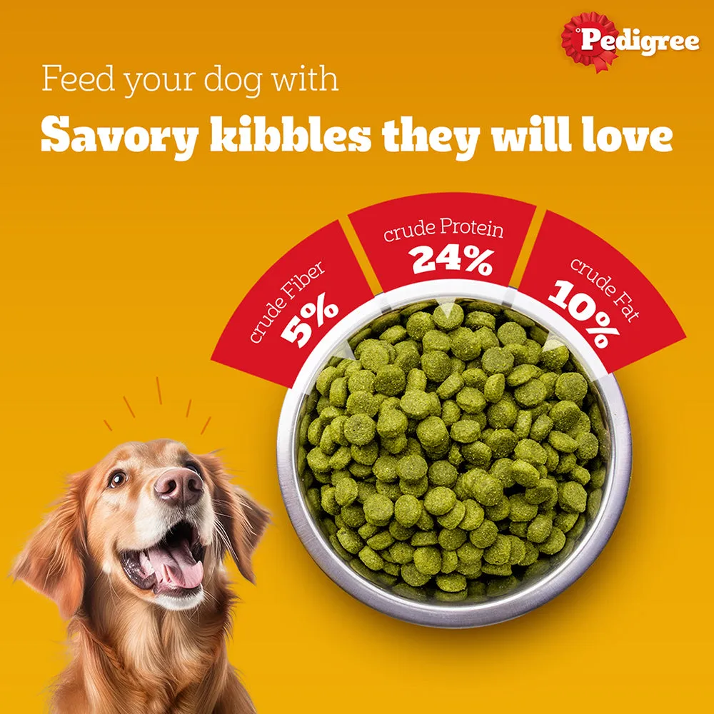 Pedigree 100% Vegetarian Dog Dry Food for Puppy and Adult Dogs (Limited Shelf Life) (Buy 1 Get 1)