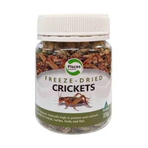 Pisces Freeze Dried Crickets for Reptiles 35g^^^