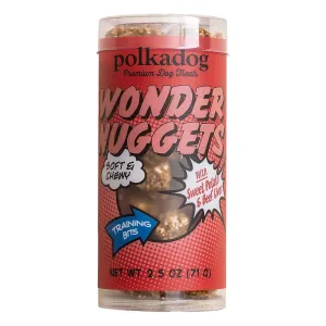 Polkadog Wonder Nuggets Sweet Potato & Beef Dog Treats 2.5oz (Mini Tube)