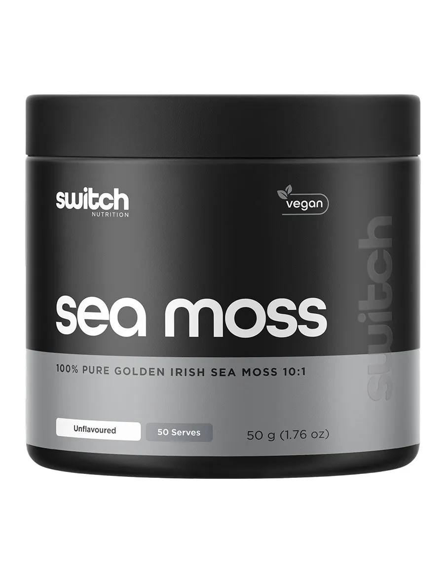 Pure Organic Golden Irish Sea Moss by Switch Nutrition