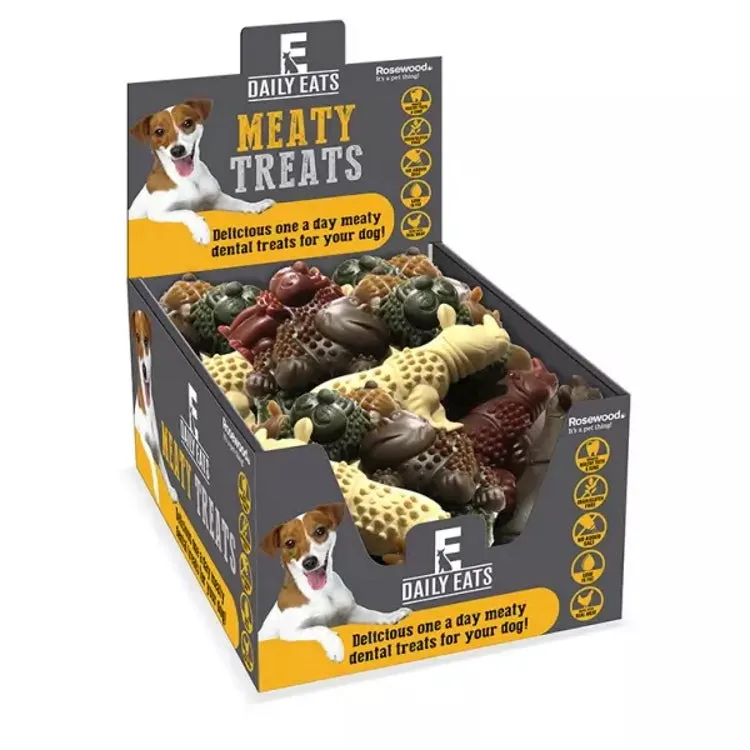 Rosewood Daily Eats Single Serve Dog Treat - Large Jungle Animals 50g