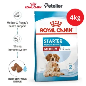 Royal Canin Medium Starter Mother & Babydog 4kg Dry Dog Food - Size Health Nutrition