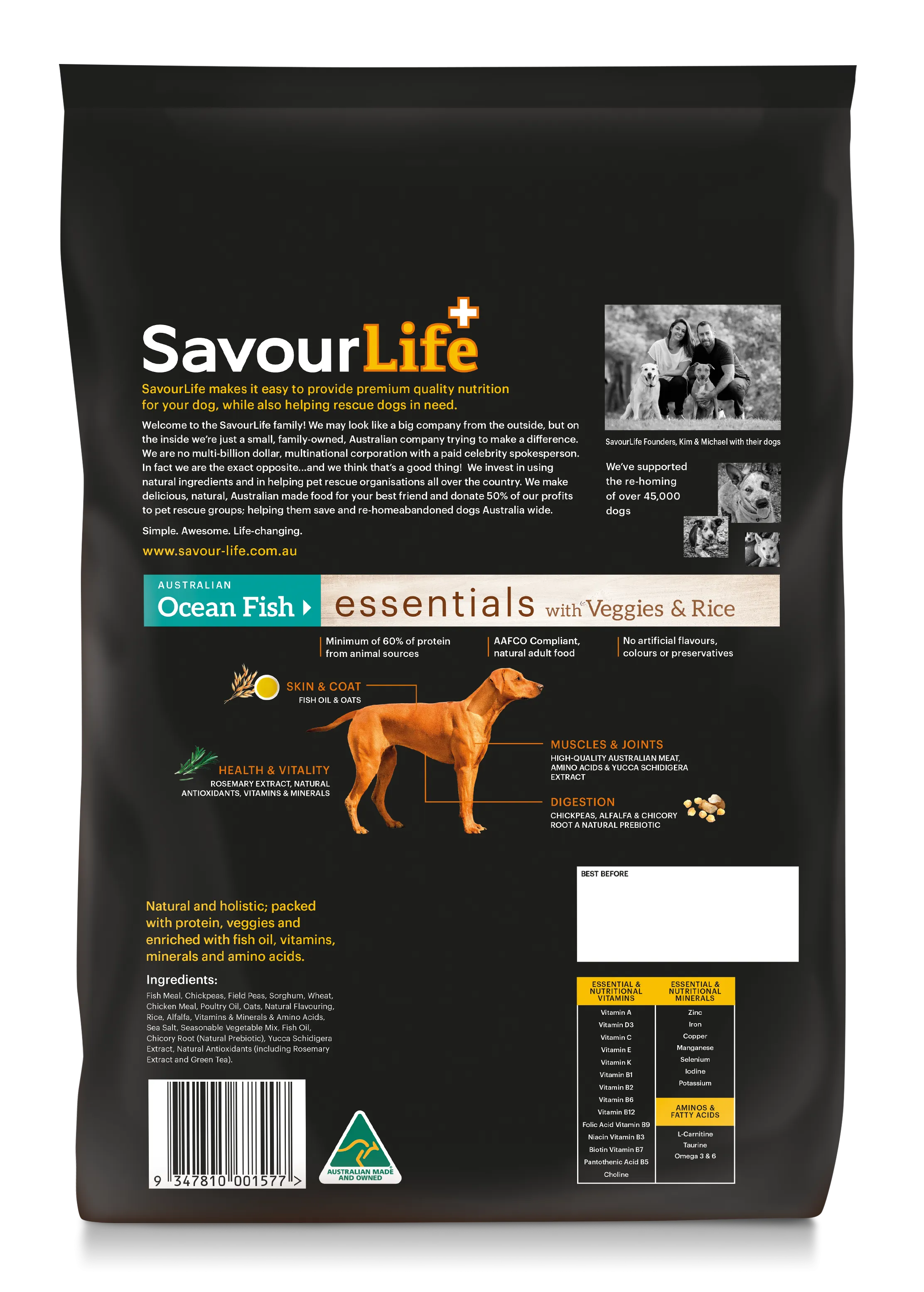 SavourLife Essentials Adult Dog Standard Ocean Fish Dry Food