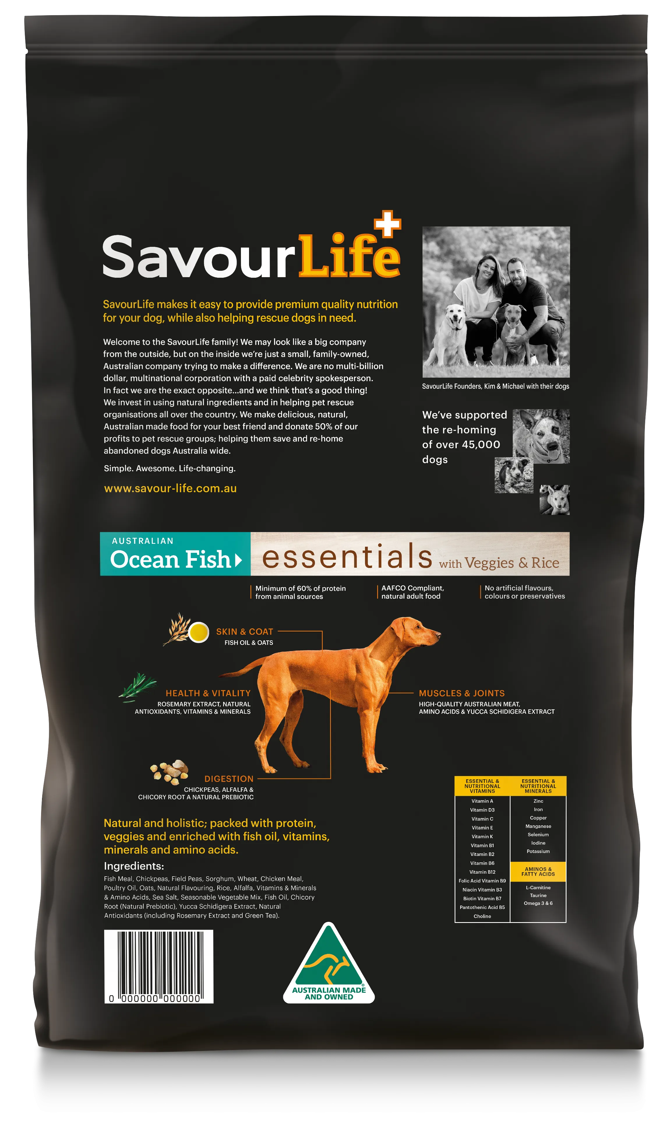 SavourLife Essentials Adult Dog Standard Ocean Fish Dry Food