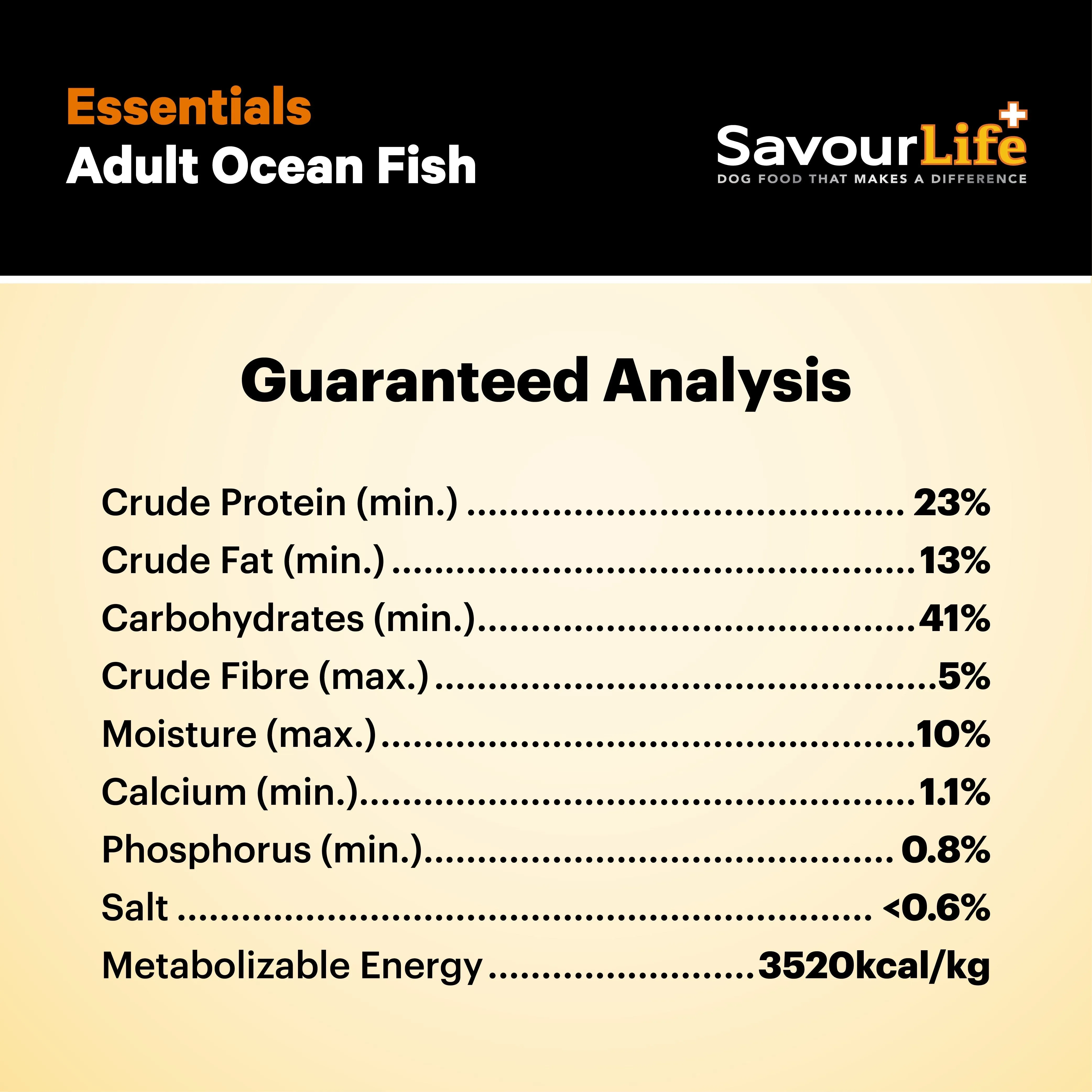 Savourlife Essentials Dry Dog Food Ocean Fish with Veggies & Rice 15kg^^^