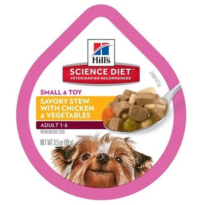 Science Diet Small & Toy Breed Adult Chicken & Vegetable Stew Wet Dog Food