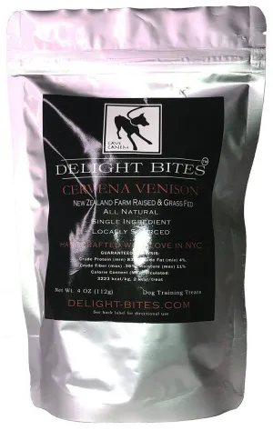 Single Ingredient - Cervena Venison Delight Bites- Dog Treat- USA