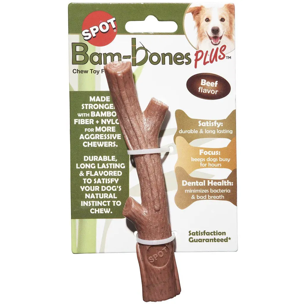 Spot Bam-Bones Plus Branch Beef Flavor Dog Chew Toy