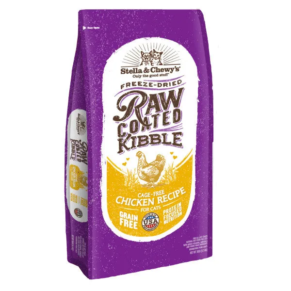 Stella & Chewy's Baked Kibble for Cats - Raw Coated Cage-Free Chicken Dry Cat Food