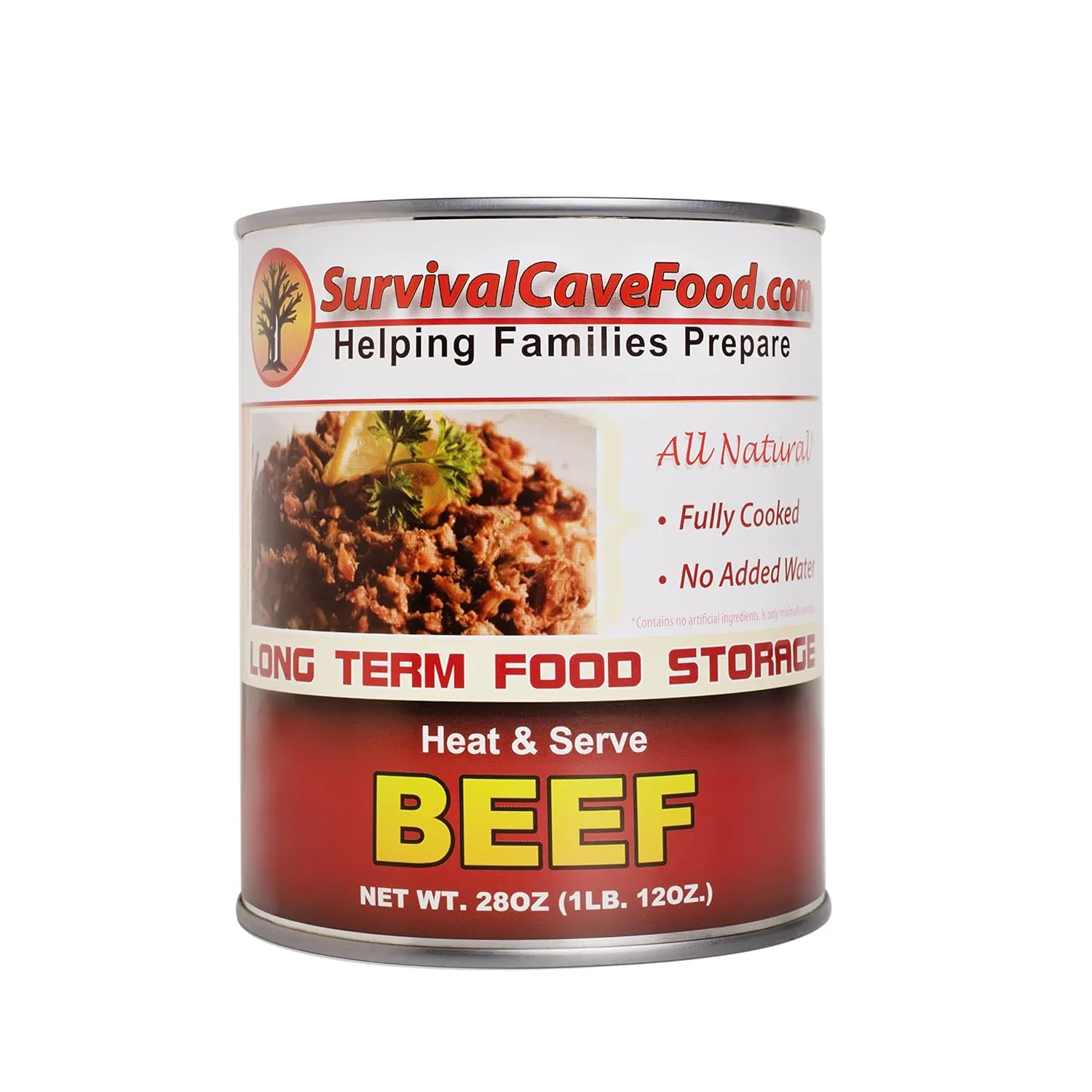 Survival Cave Canned Beef - 28oz can |  12 cans / full case