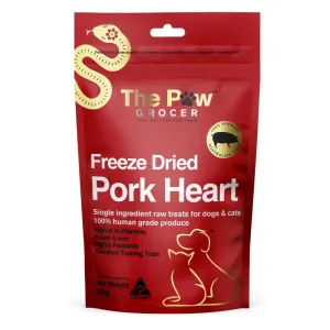 The Paw Grocer Dogs & Cats Treats Freeze Dried Pork Heart 50g