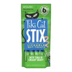 Tiki Cat Stix Wet Cat Treats, Tuna, Case of 12 (6 ct)