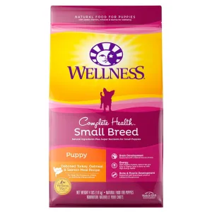 Wellness Dog Complete Health Small Breed Puppy - Turkey, Oatmeal & Salmon Meal 4lb