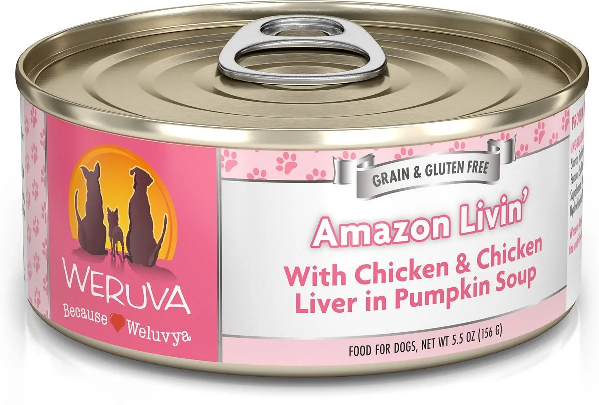 Weruva Amazon Liver with Chicken, Chicken Liver & Pumpkin Soup Canned Dog Food