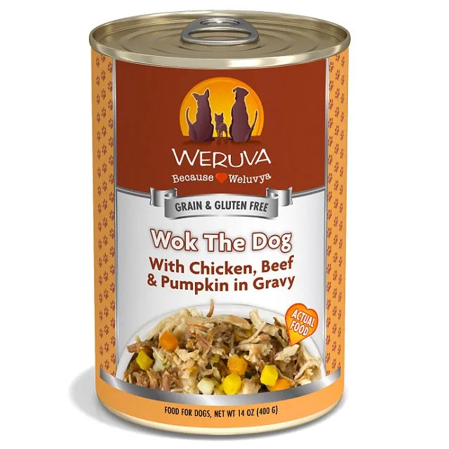 Weruva Wok the Dog with Chicken, Beef & Pumpkin in Gravy Grain-Free Canned Dog Food