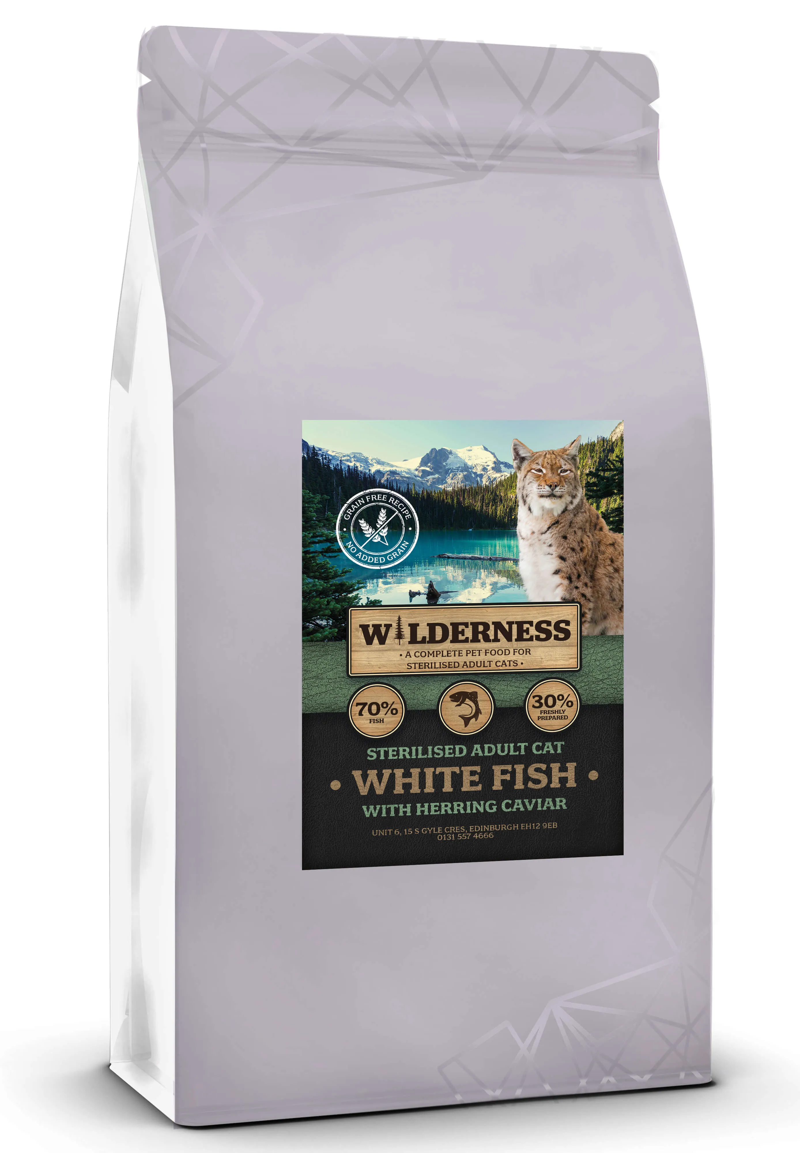 Wilderness Connoisseur Cat - Sterilised Adult Cat - White Fish with Herring Caviar 