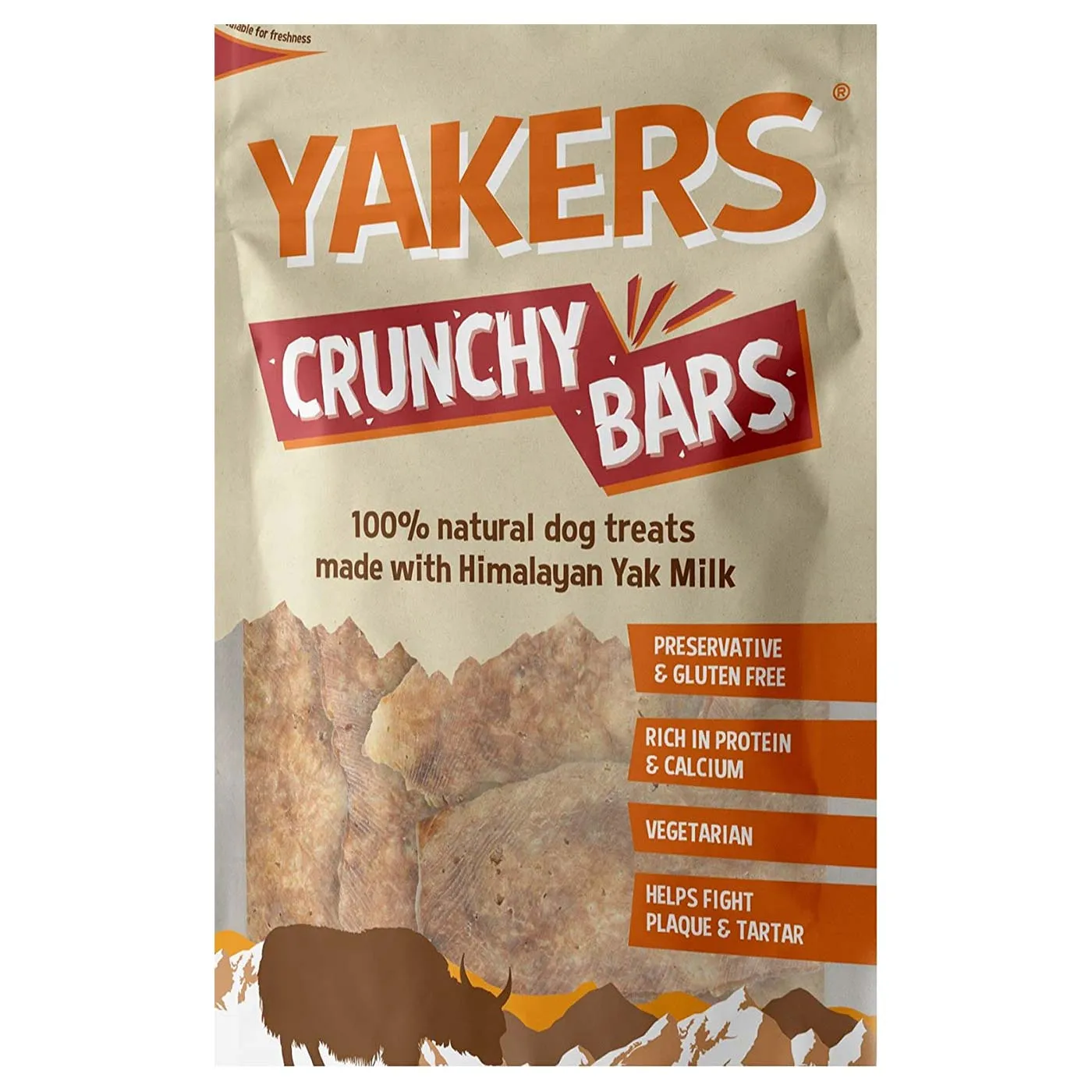 Yakers Dog Crunchy Bars 70g