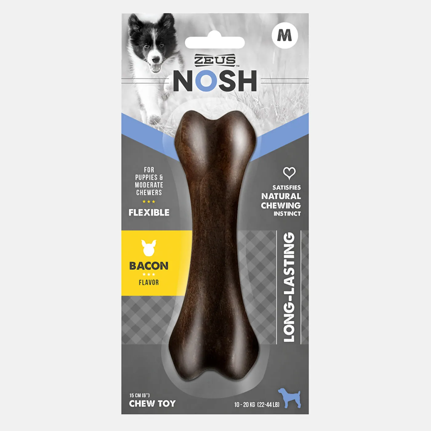 Zeus Nosh Flexible Bacon Chew Bone