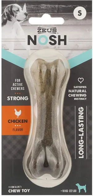 Zeus | Nosh Flexible Nylon & TPR Dog Chew Bone | Chicken