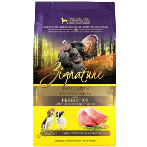 Zignature Dog Turkey Formula Small Bites 12.5lb