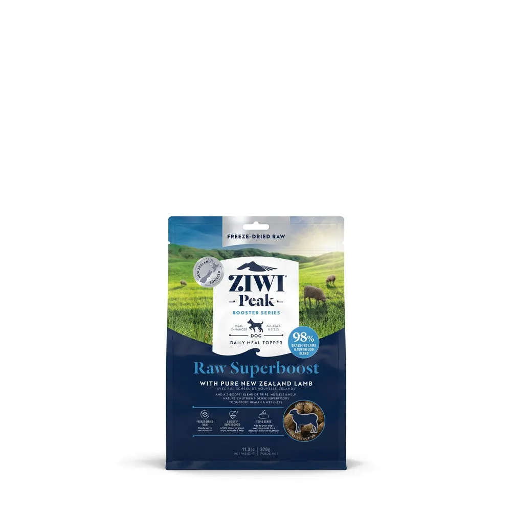 ZIWI Peak Raw Freeze Dried Superboost Lamb Recipe Meal Enhancer for Dogs 320g