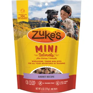 Zukes Dog Treats Mini Naturals Rabbit